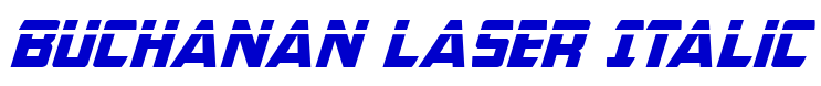 Buchanan Laser Italic шрифт